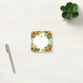 Waterverf Zonnebloem Monogram Post-it® Notes (Kantoor)
