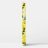 Waterverf Zonnebloem Naadloos Zwart Patroon Case-Mate iPhone Case (Achterkant / Links)