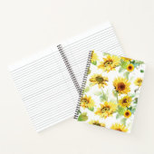 Waterverf Zonnebloem Notitieboek (Binnen)