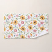 Waterverf Zonnebloem Patroon Bad Handdoek (Handdoek)