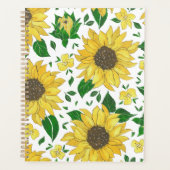 Waterverf Zonnebloem Patroon Planner (Voorkant)