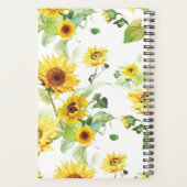 Waterverf Zonnebloem Planner (Achterkant)