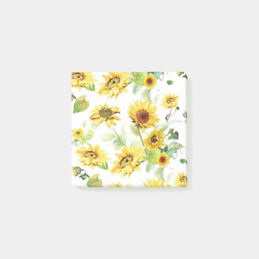 Waterverf Zonnebloem Post-it® Notes (Voorkant)