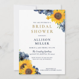 Waterverf Zonnebloem Rustisch Vrijgezellenfeest Kaart