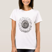 waterverf zonnebloem t-shirt (Voorkant)