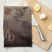 Waterverf Zonnebloem Theedoek (Quarter Fold)