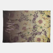Waterverf Zonnebloem Theedoek (Horizontaal)