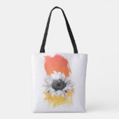 Waterverf Zonnebloem Tote Bag (Achterkant)