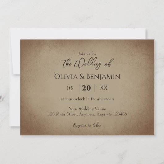 Waterverf Zonnebloem Veer Koe Schedel Wedding Kaart (Achterkant)