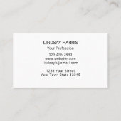 Waterverf Zonnebloem Visitekaartje (Achterkant)