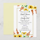 Waterverf Zonnebloem Vrijgezellenfeest Kaart (Voorkant / Achterkant)