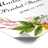 Waterverf Zonnebloem Vrijgezellenfeest Welkom Poster (Hoek)