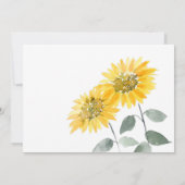 Waterverf Zonnebloem We hebben Beweging gemaakt Aankondiging (Achterkant)