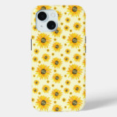 Waterverf Zonnebloemen Bloempatroon Case-Mate iPhone Case (Achterkant)