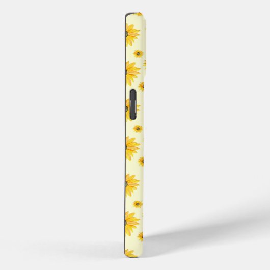 Waterverf Zonnebloemen Bloempatroon Case-Mate iPhone Case (Achterkant / Rechts)