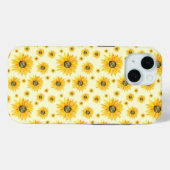 Waterverf Zonnebloemen Bloempatroon Case-Mate iPhone Case (Achterkant (horizontaal))