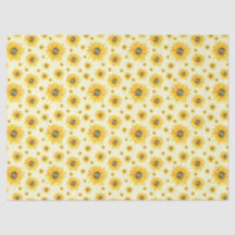 Waterverf Zonnebloemen Bloempatroon