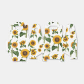 Waterverf Zonnebloemen Botanisch gebladerte groen Bedankdoosjes (Uitgevouwen)