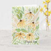 Waterverf zonnebloemen, botanische kunst kaart (Gele Bloem)