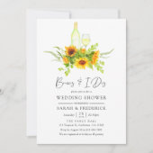 Waterverf Zonnebloemen Breien voor de I.S. Kaart (Voorkant)