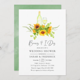 Waterverf Zonnebloemen Breien voor de I.S. Kaart