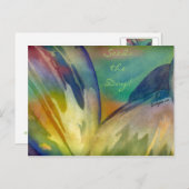 Waterverf zonnebloemen briefkaart (Voorkant / Achterkant)