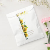 Waterverf Zonnebloemen bruiloft Bedankzakje (Gezegeld)