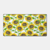 Waterverf zonnebloemen bureaumat (Voorkant)