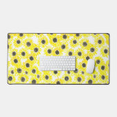 Waterverf zonnebloemen bureaumat (Keyboard & Muis)