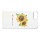 Waterverf zonnebloemen Case-Mate iPhone case (Achterkant (Horizontaal))