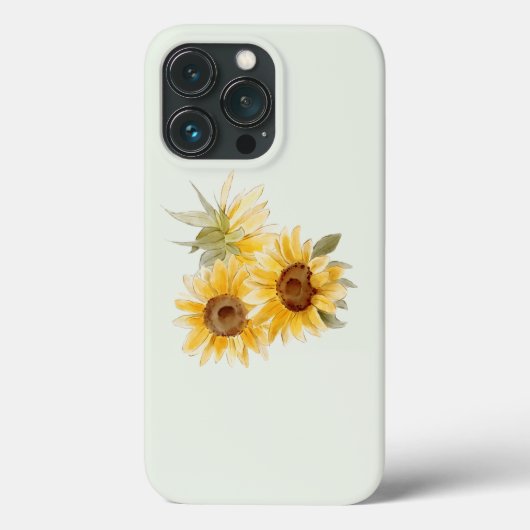 Waterverf Zonnebloemen Case-Mate iPhone Case (Achterkant)