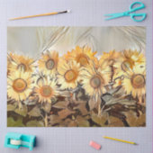 Waterverf Zonnebloemen Elegant Collectie Tissuepapier (Craft)