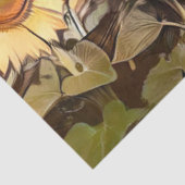 Waterverf Zonnebloemen Elegant Collectie Tissuepapier (Detail)