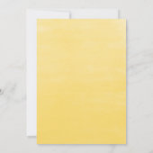 Waterverf Zonnebloemen en Eucalyptus Wedding Kaart (Achterkant)