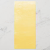 Waterverf Zonnebloemen en Eucalyptus Wedding Menu (Achterkant)