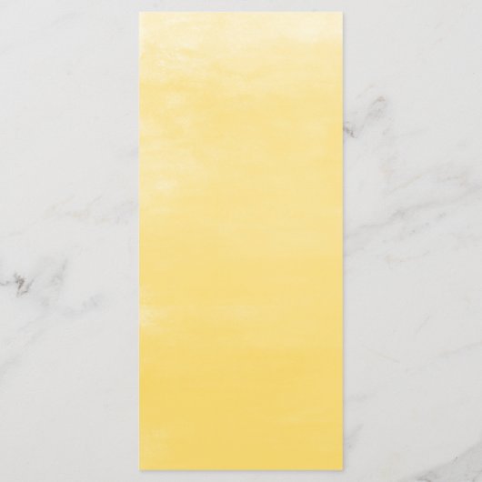 Waterverf Zonnebloemen en Eucalyptus Wedding Menu (Achterkant)