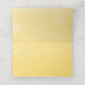 Waterverf Zonnebloemen en Eucalyptus Wedding Plaatskaartje (Binnenkant ongevouwen)