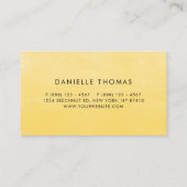 Waterverf Zonnebloemen en Eucalyptusbladeren Visitekaartje (Achterkant)