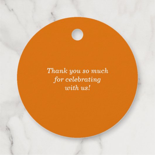 Waterverf Zonnebloemen en herfstweddenschappen Bedankjes Labels (Achterkant)