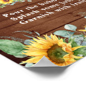 Waterverf Zonnebloemen Eucalyptus Mimosa Bar Poster (Hoek)