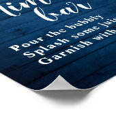 Waterverf Zonnebloemen Eucalyptus Mimosa Bar Poster (Hoek)