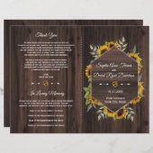 Waterverf zonnebloemen Geometrisch Old Barn Progra (Voorkant / Achterkant)