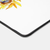 Waterverf zonnebloemen gepersonaliseerd bureaumat (Hoek)