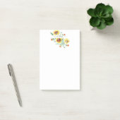Waterverf zonnebloemen gepersonaliseerd post-it® notes (Kantoor)