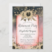 Waterverf zonnebloemen Goud Pensioenuitkering Kaart (Voorkant)