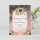 Waterverf zonnebloemen Goud Pensioenuitkering Kaart (Staand voorkant)