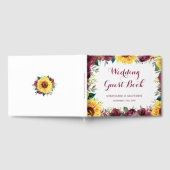 Waterverf Zonnebloemen - Grenshuwelijk Gastenboek (Volledig)