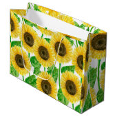 Waterverf zonnebloemen groot cadeauzakje (Voorkant Gekanteld)