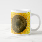 Waterverf zonnebloemen grote koffiekop (Rechts)