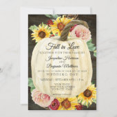 Waterverf Zonnebloemen in pomkin Dark Wood Kaart (Voorkant)